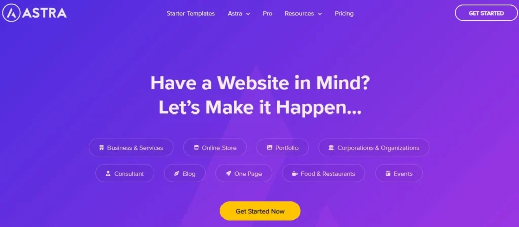 Mejores 5 Temas Gratuitos de WordPress para SEO - Astra