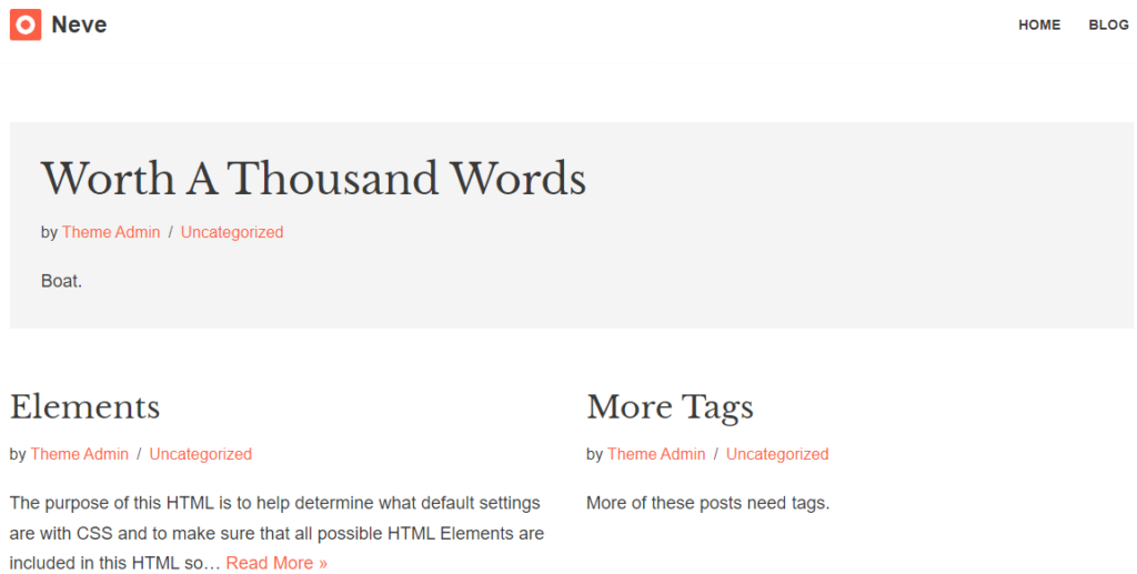 Temas Gratuitos de WordPress para SEO- Ejemplo Neve