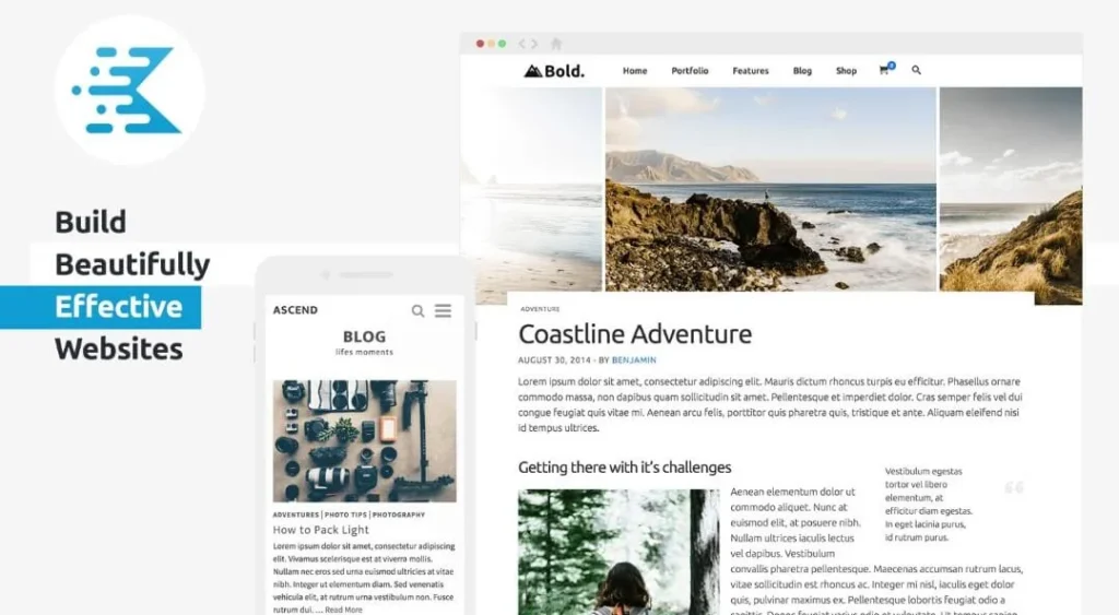 Mejores 5 Temas Gratuitos de WordPress para SEO - Kadence
