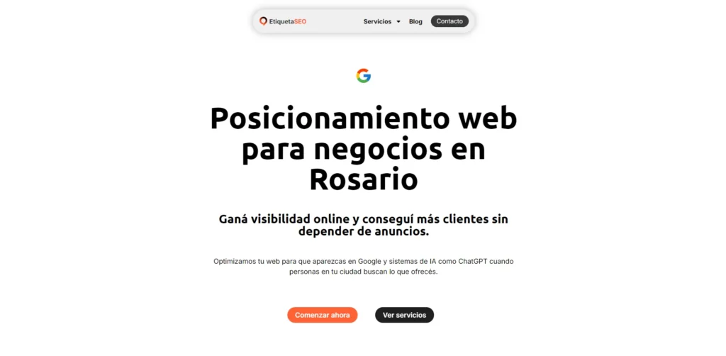 EtiquetaSEO agencia de posicionamiento web en rosario