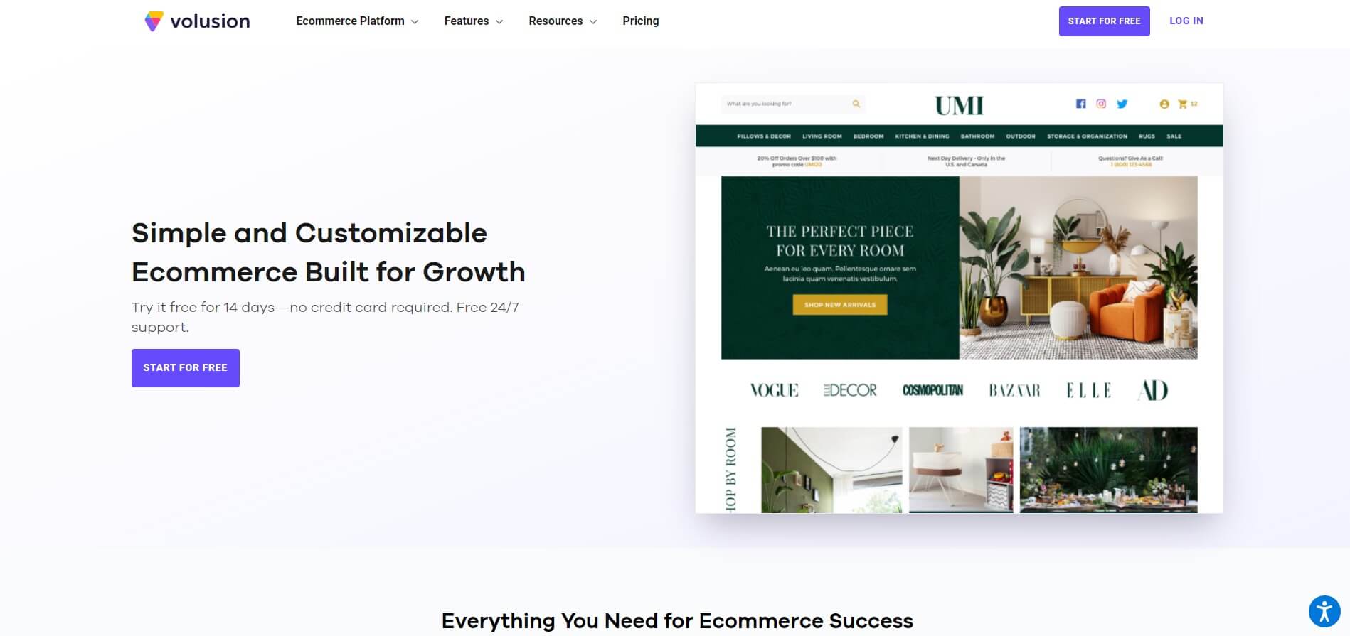 plataformas de ecommerce volusion